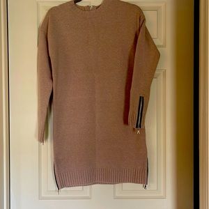 Milly  wool sweater dress, size Small, shade wheat